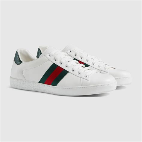 gucci mens ace leather sneakers
